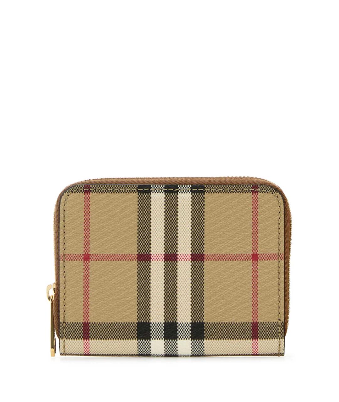 BURBERRY Бежевый полиуретановый кошелек, фото 1