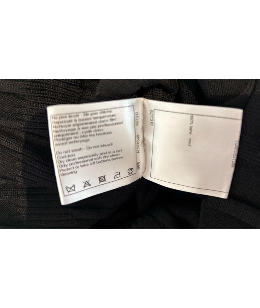 CHANEL Черное шерстяное повседневное платье, фото 5