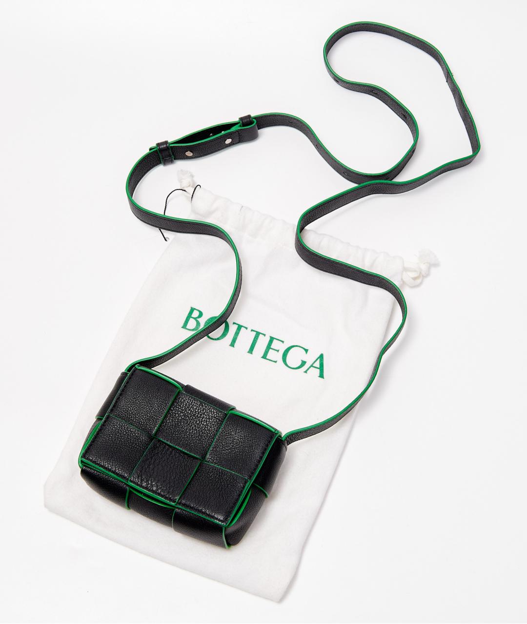 BOTTEGA VENETA Черная сумка через плечо, фото 7