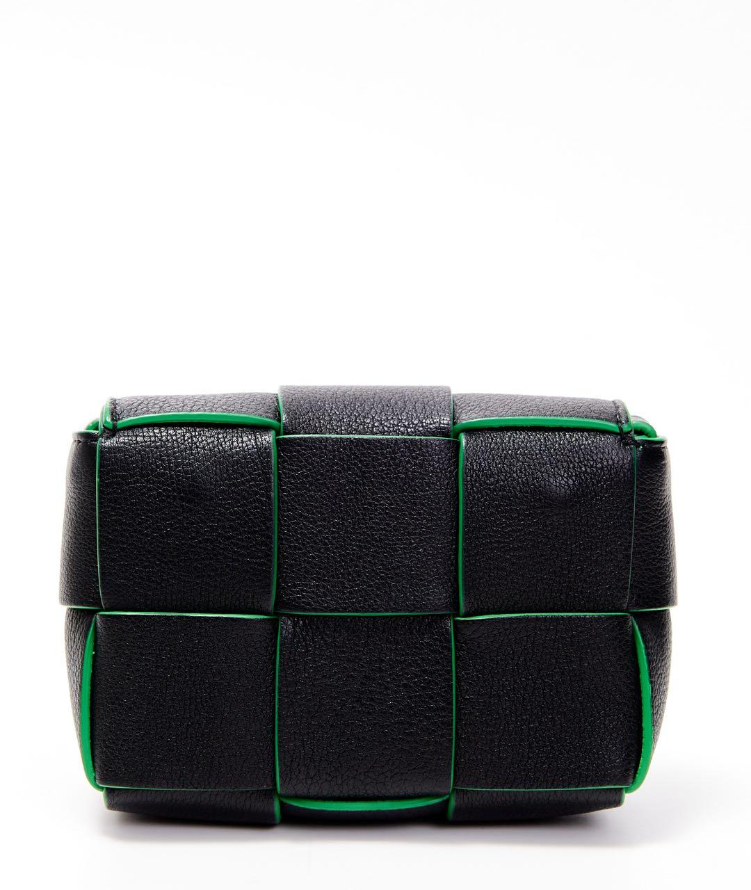 BOTTEGA VENETA Черная сумка через плечо, фото 2