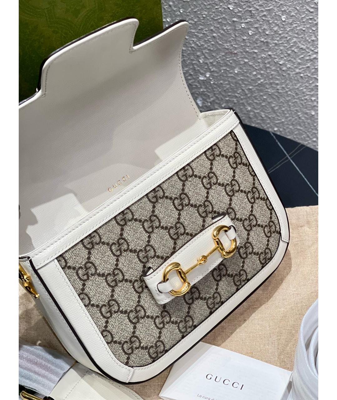 GUCCI Белая сумка через плечо, фото 7