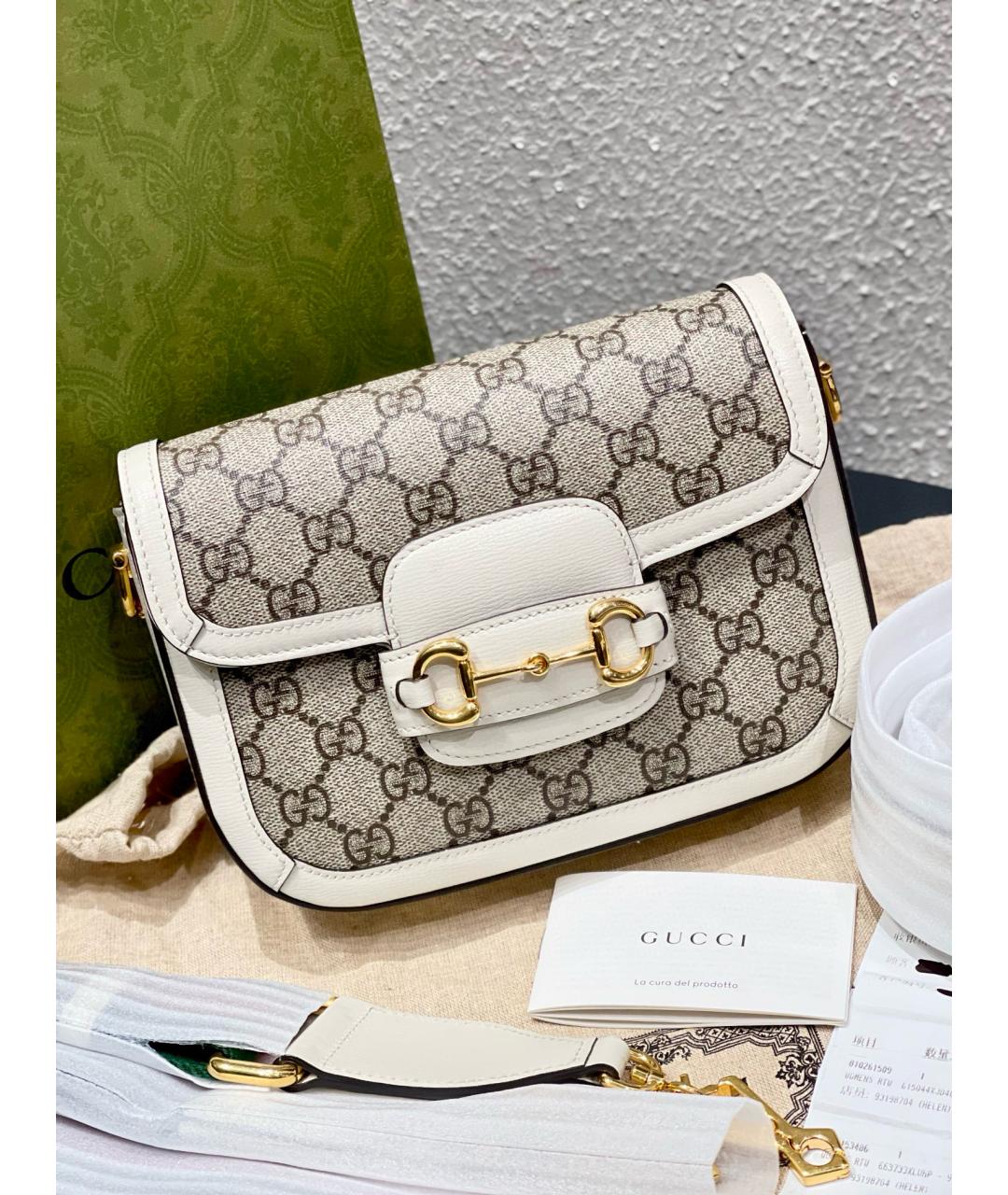 GUCCI Белая сумка через плечо, фото 2