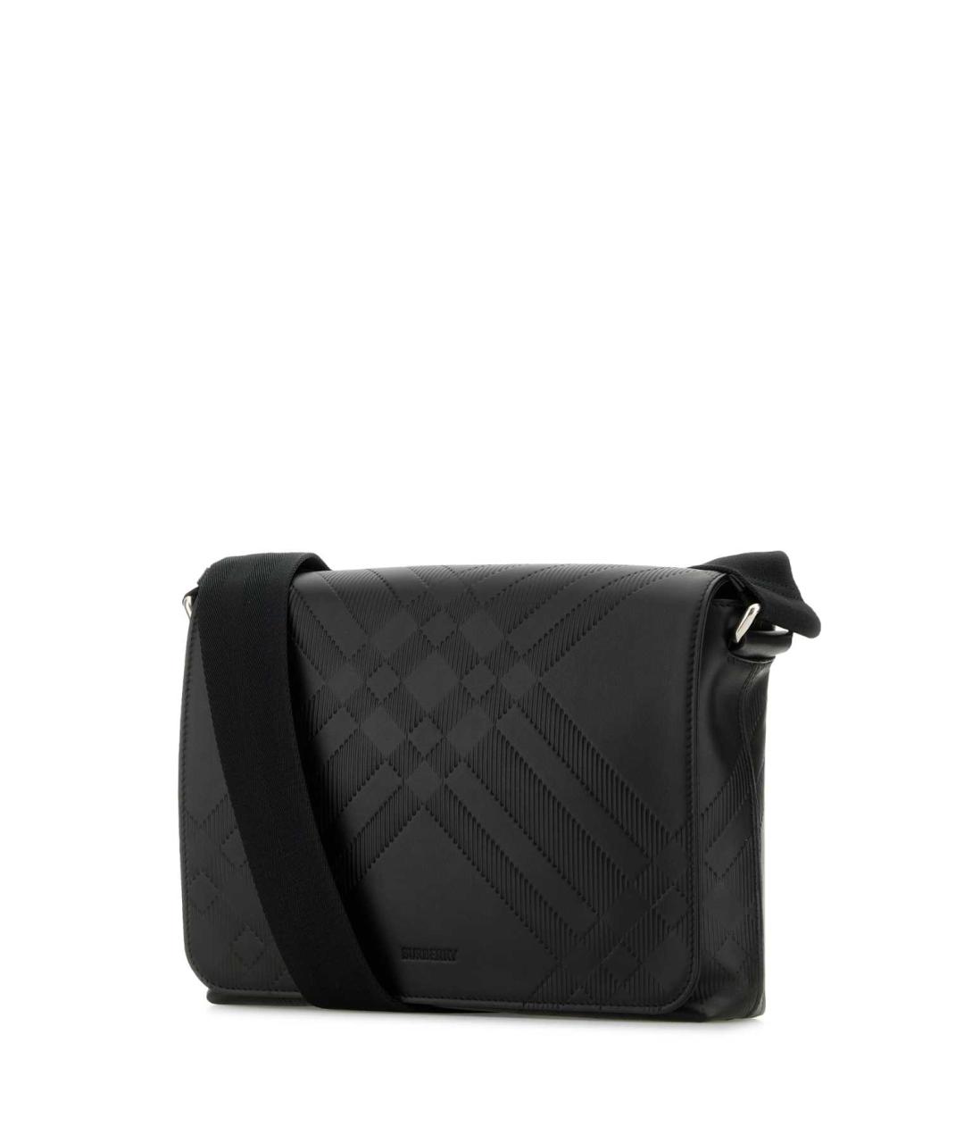 BURBERRY Черная кожаная сумка на плечо, фото 2