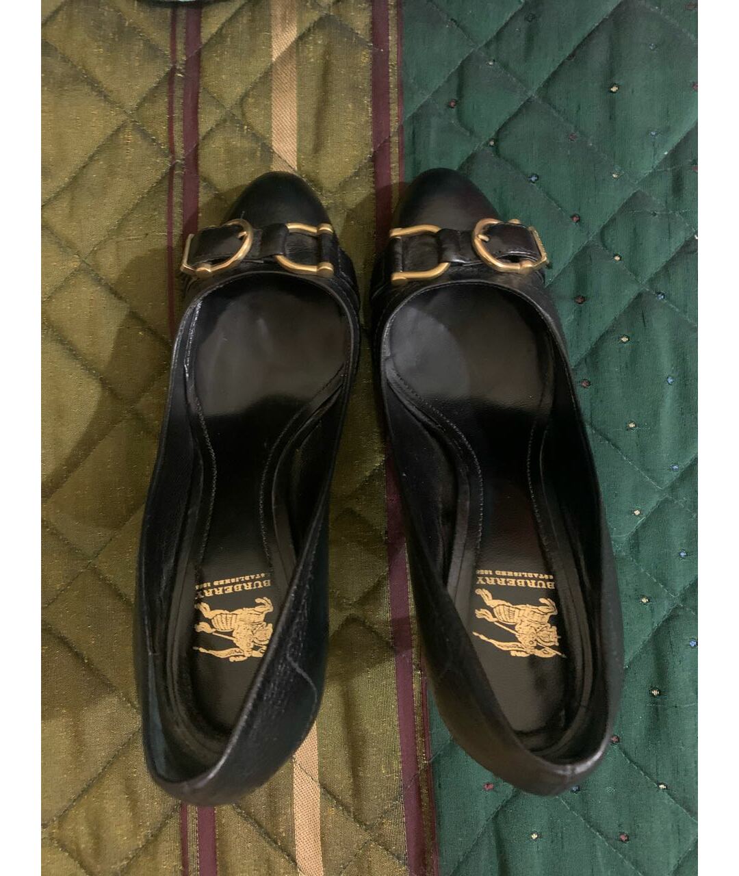 BURBERRY Черные кожаные туфли, фото 3