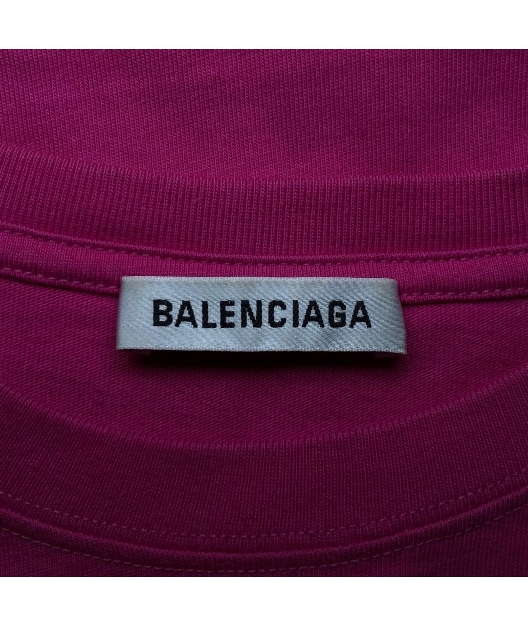 BALENCIAGA Розовая футболка, фото 4