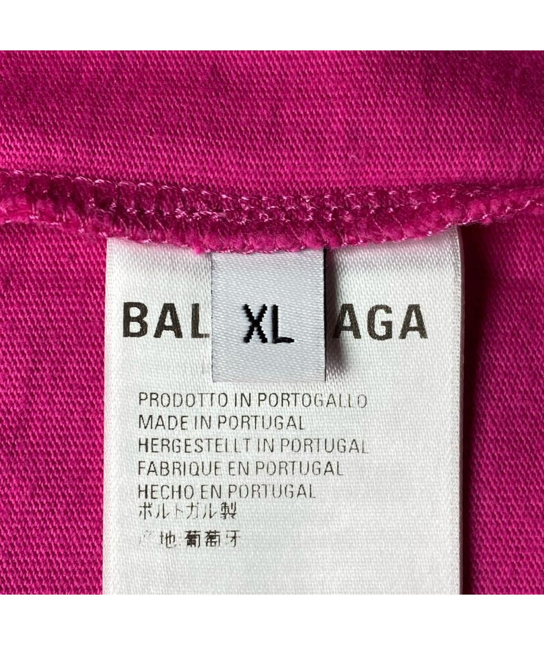 BALENCIAGA Розовая футболка, фото 6