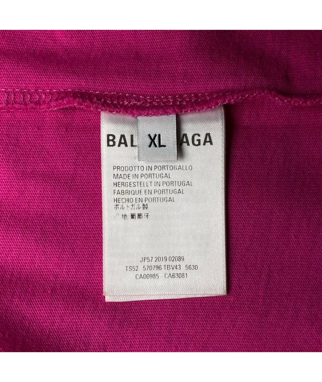 BALENCIAGA Розовая футболка, фото 5