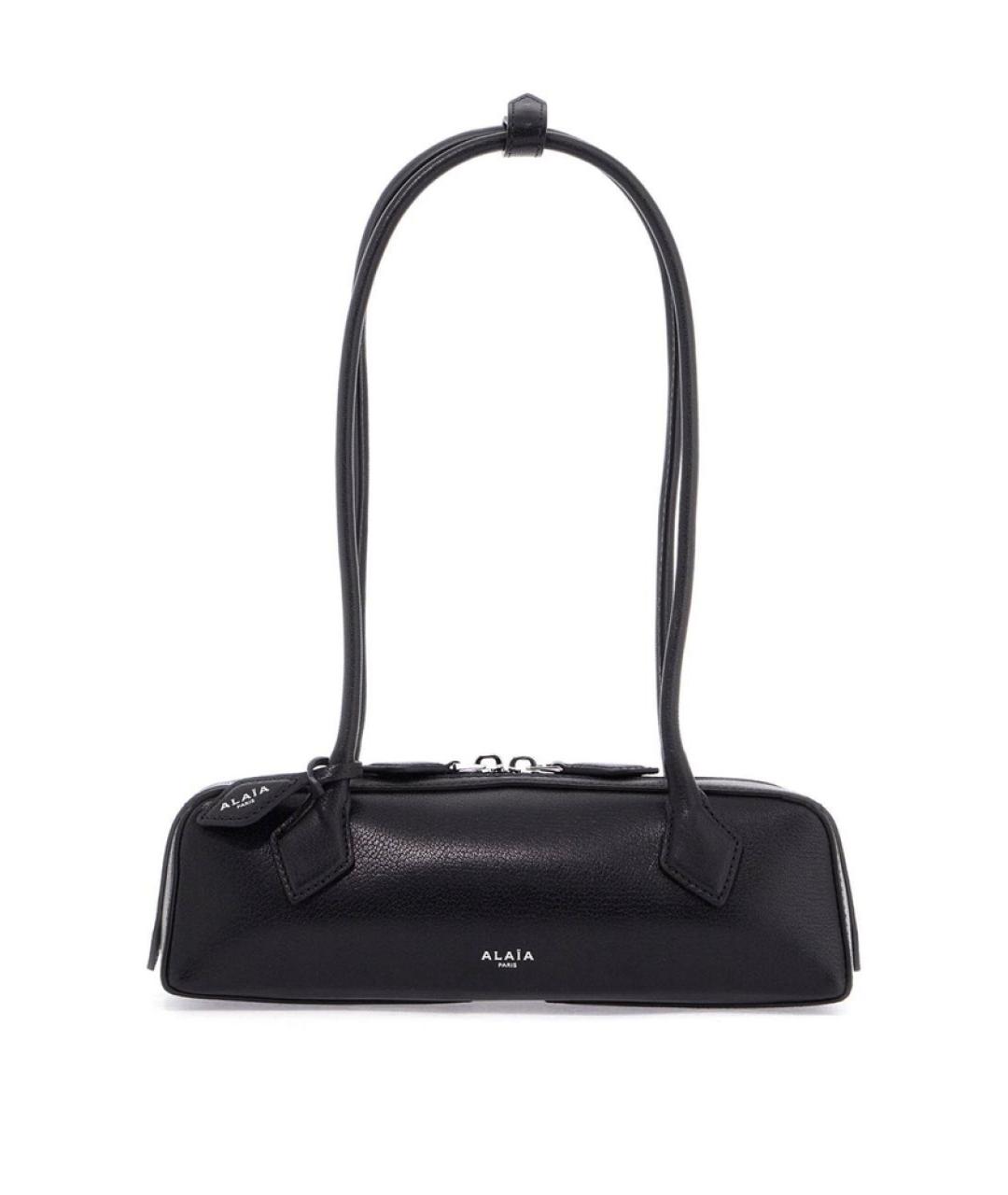 ALAIA Черная кожаная сумка через плечо, фото 1