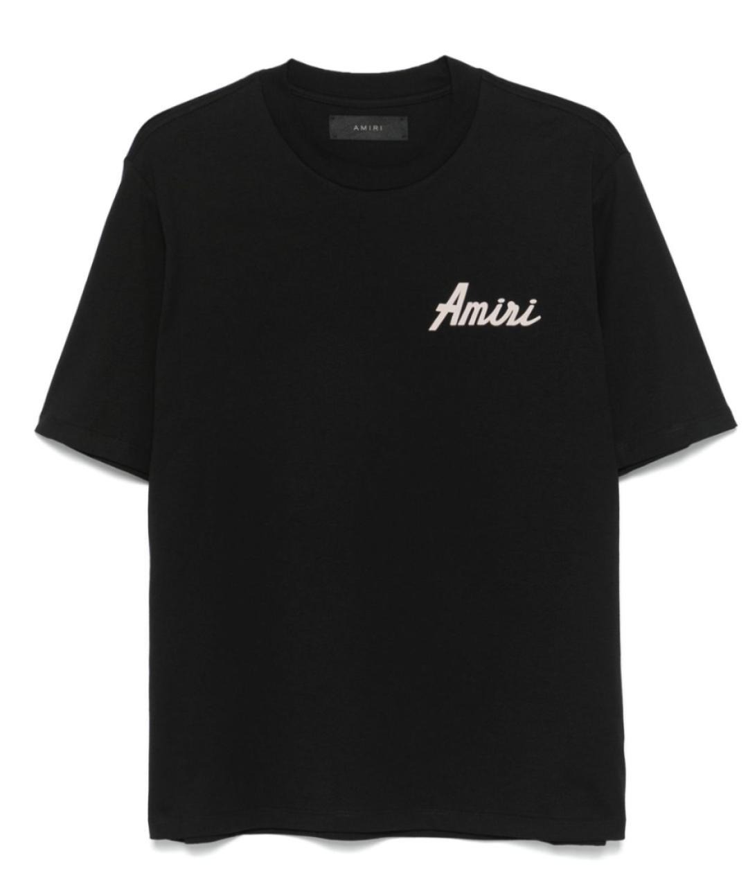 AMIRI Черная хлопковая футболка, фото 1