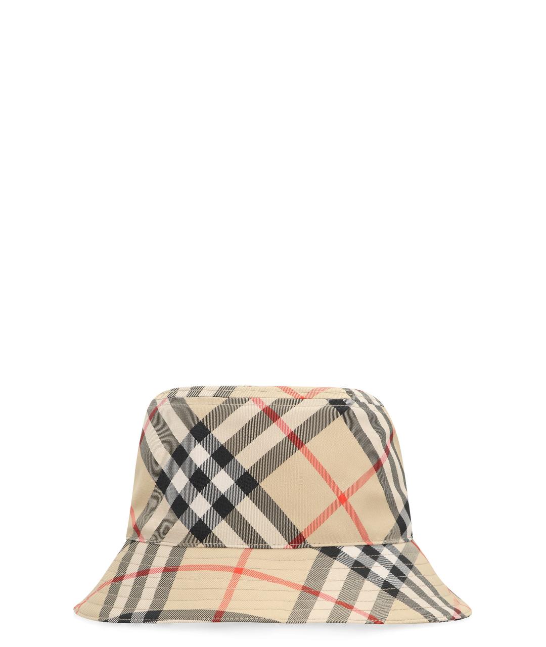 BURBERRY Бежевая синтетическая шляпа, фото 1