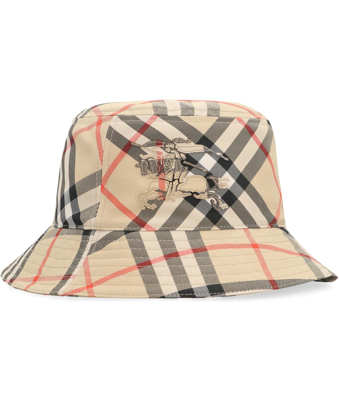 BURBERRY Бежевая синтетическая шляпа, фото 3