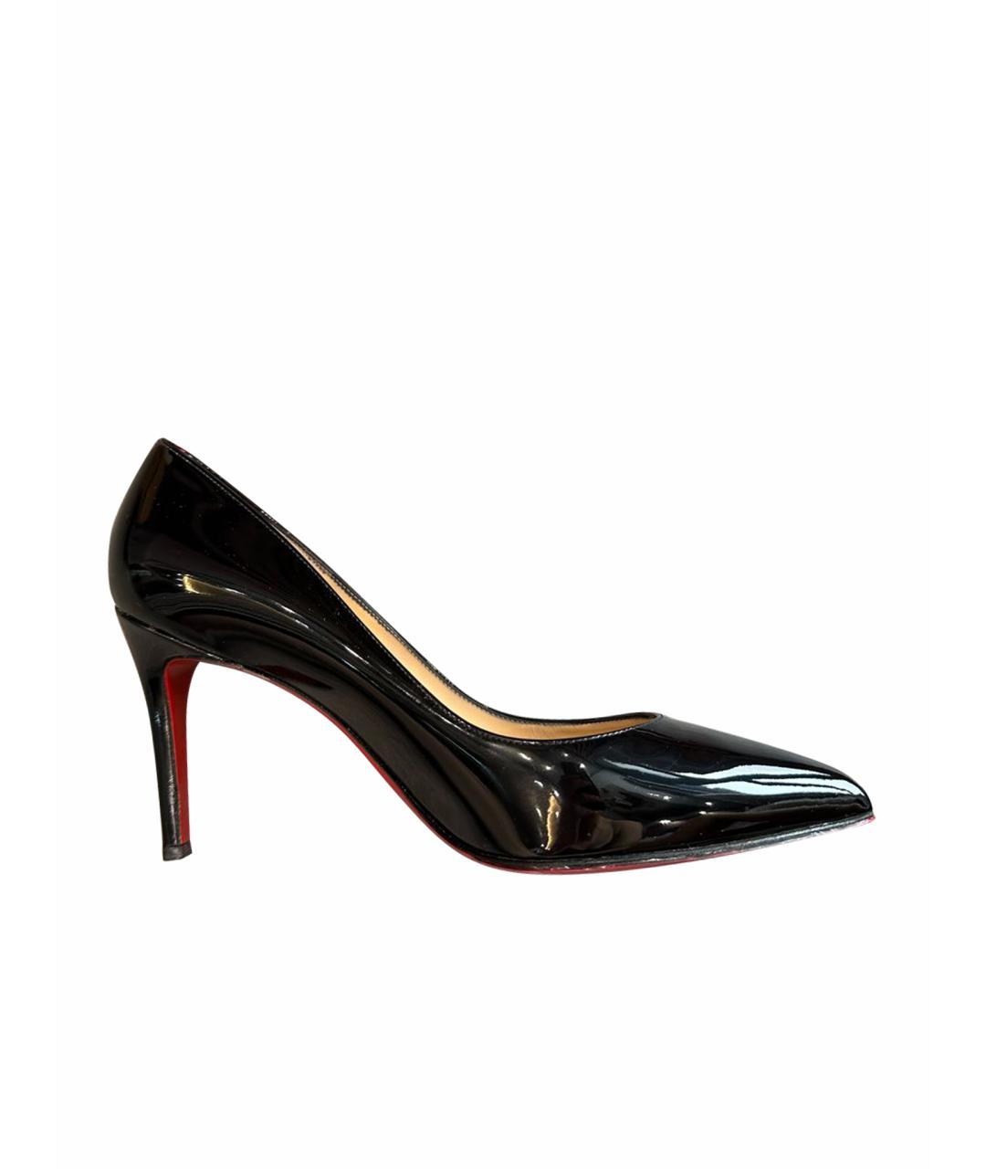 CHRISTIAN LOUBOUTIN Черные туфли из лакированной кожи, фото 1