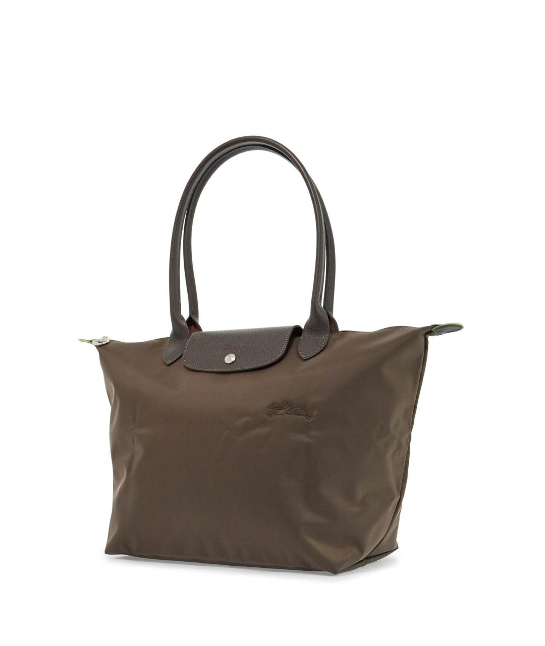 LONGCHAMP Коричневая синтетическая сумка тоут, фото 3