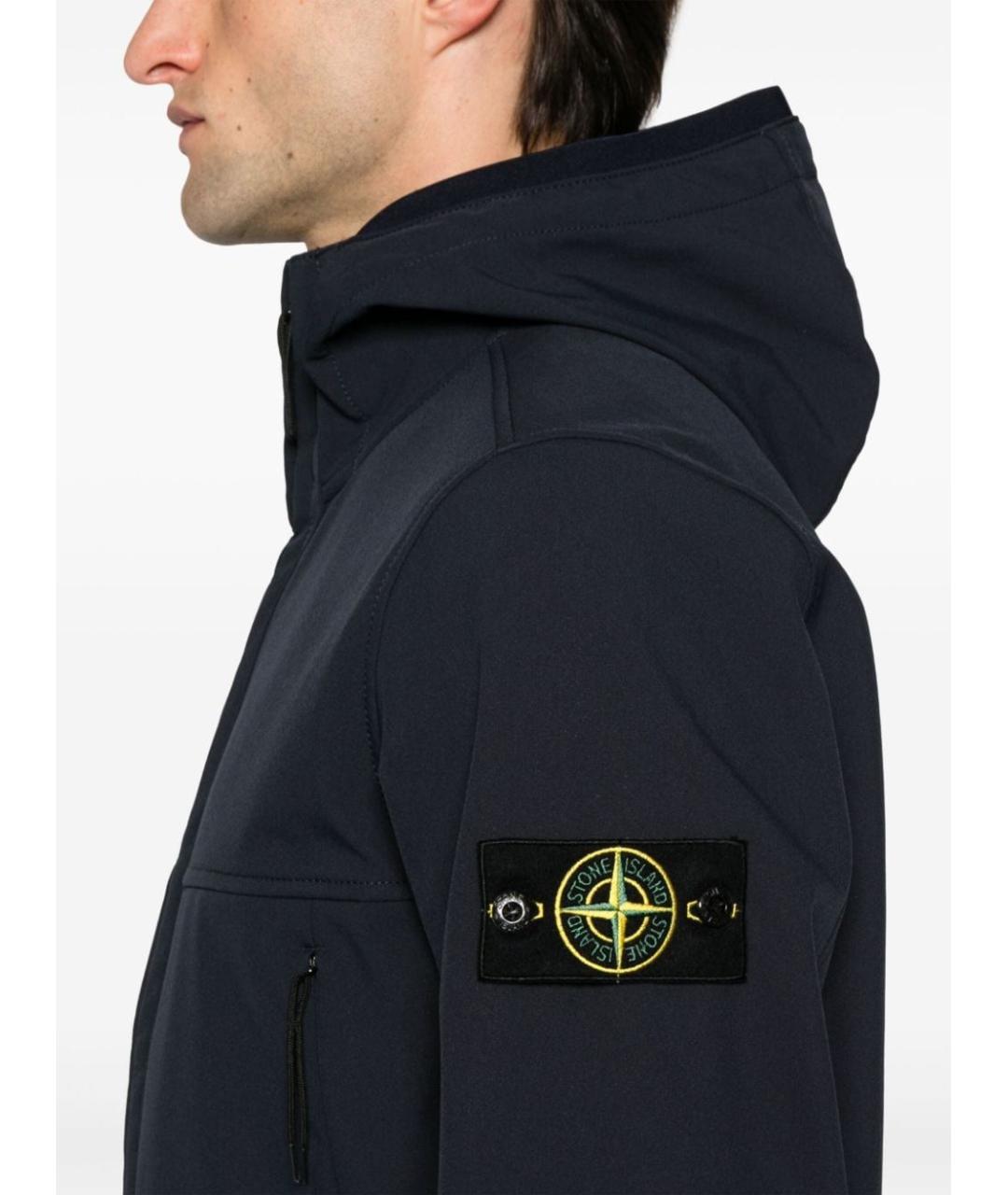 STONE ISLAND Синяя полиэстеровая куртка, фото 5