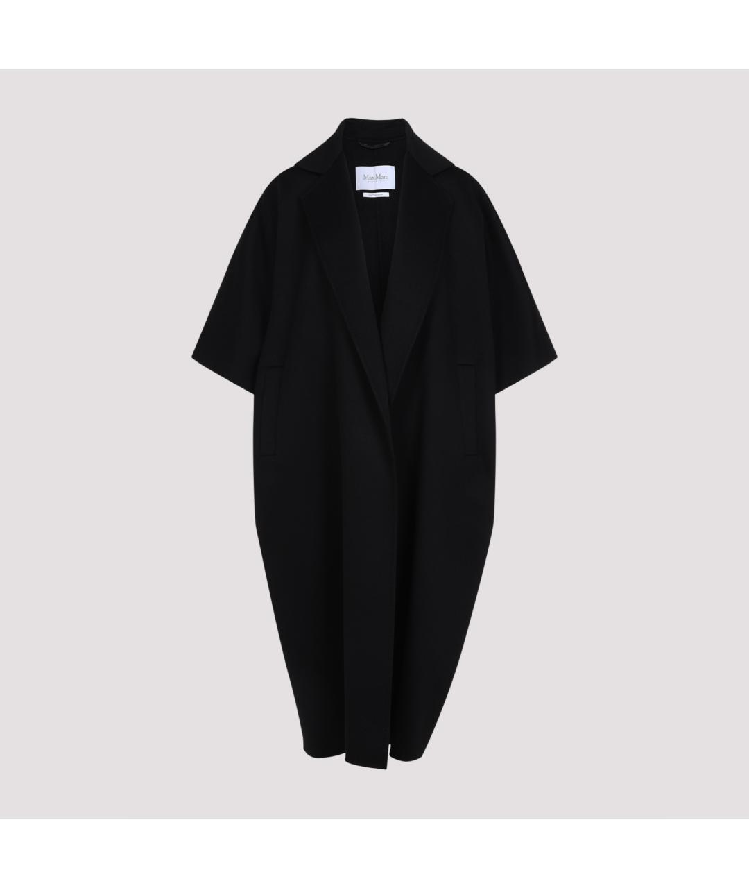MAX MARA Черное шерстяное пальто, фото 2