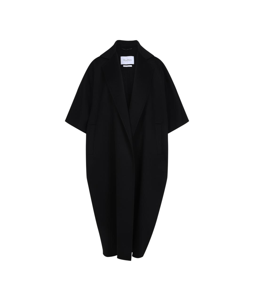 MAX MARA Черное шерстяное пальто, фото 1