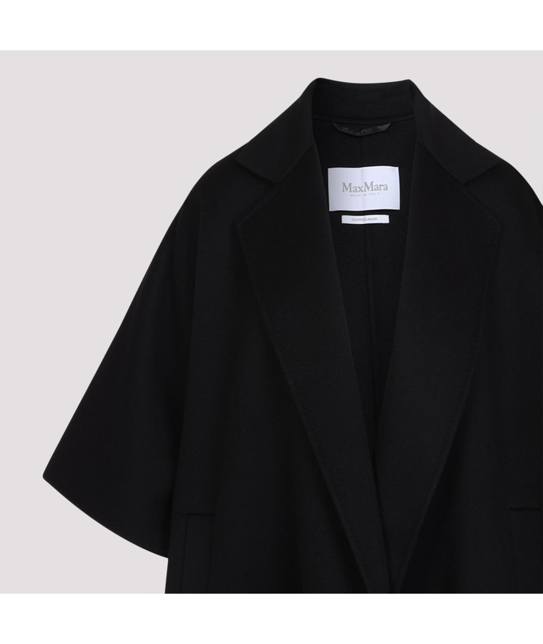 MAX MARA Черное шерстяное пальто, фото 4