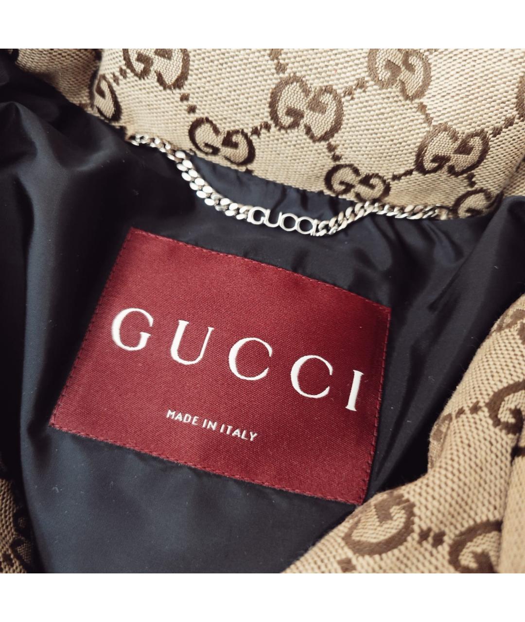 GUCCI Бежевый пуховик, фото 6