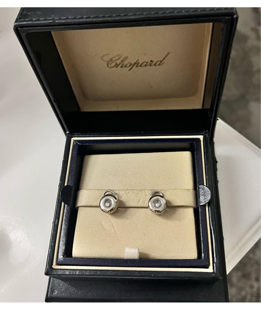 CHOPARD Белые серьги из белого золота, фото 5