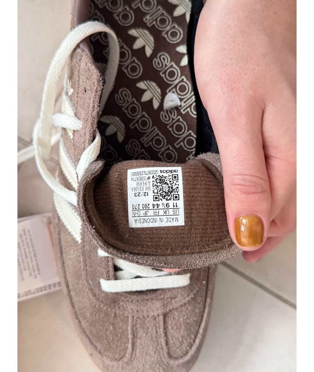 ADIDAS Коричневые замшевые низкие кроссовки / кеды, фото 6