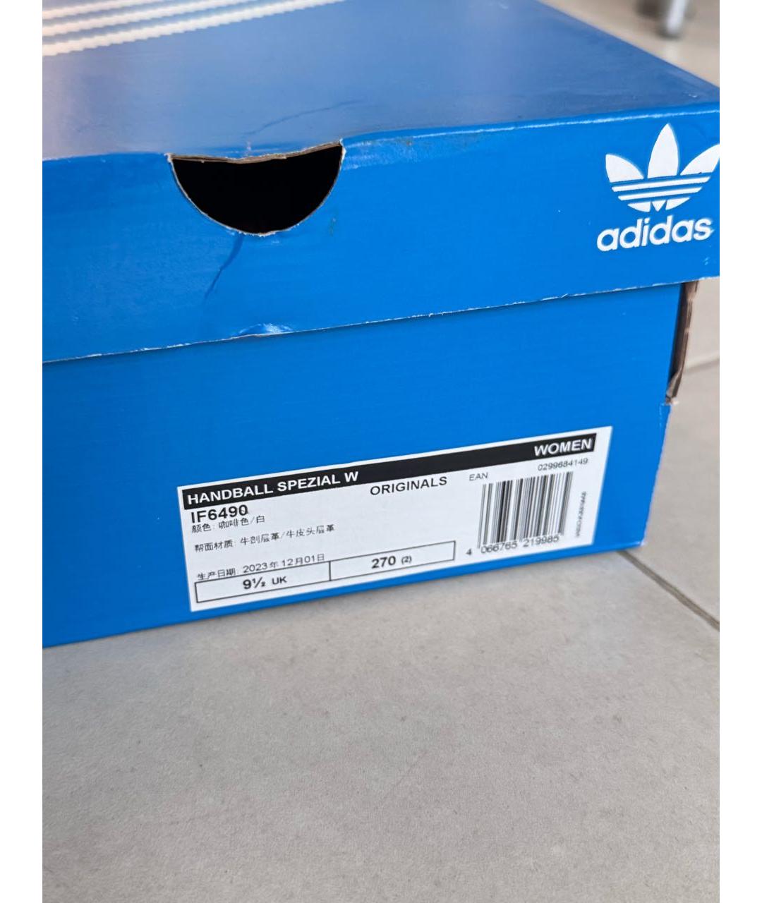 ADIDAS Коричневые замшевые низкие кроссовки / кеды, фото 5