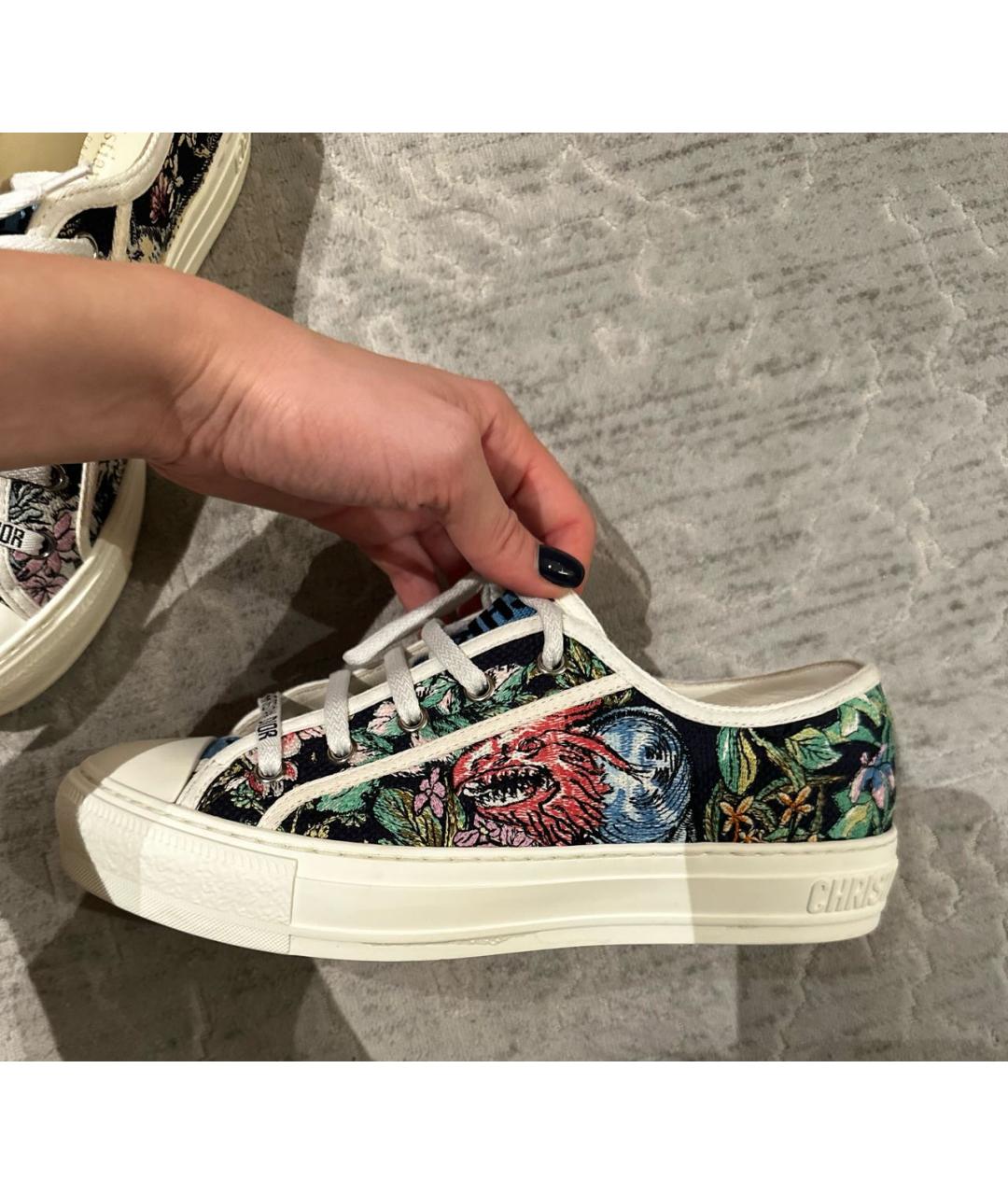 CHRISTIAN DIOR Черные кеды, фото 2