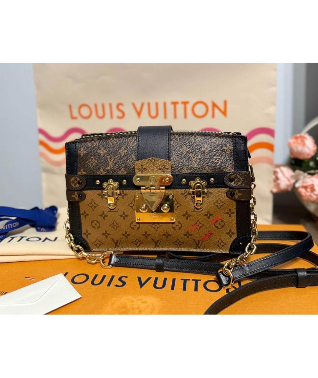 LOUIS VUITTON Коричневая сумка через плечо, фото 8