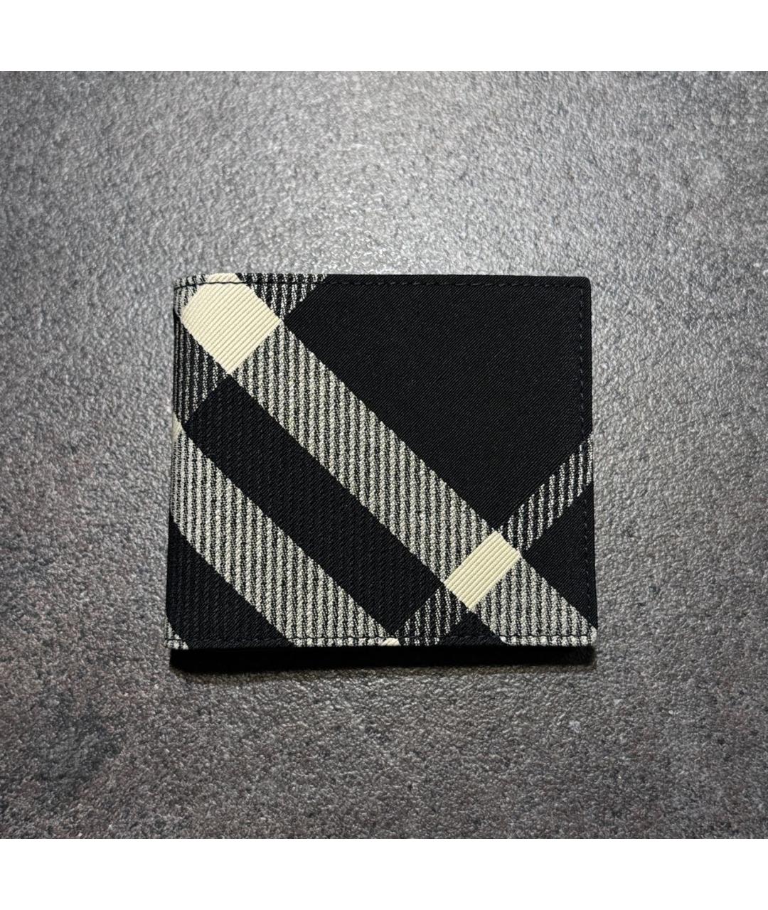 BURBERRY Черный кожаный кошелек, фото 2