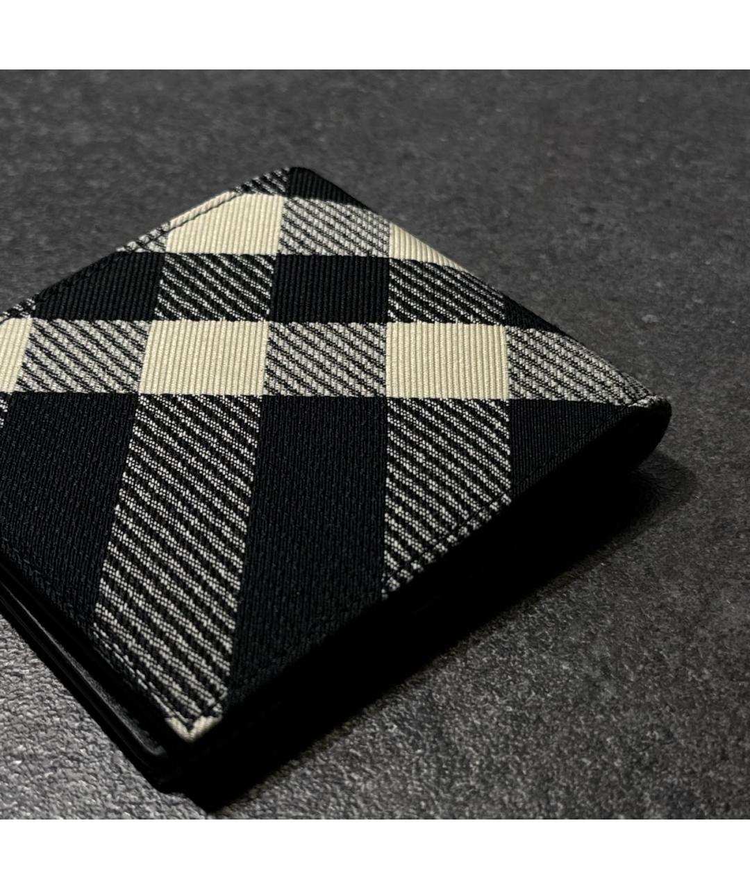 BURBERRY Черный кожаный кошелек, фото 8