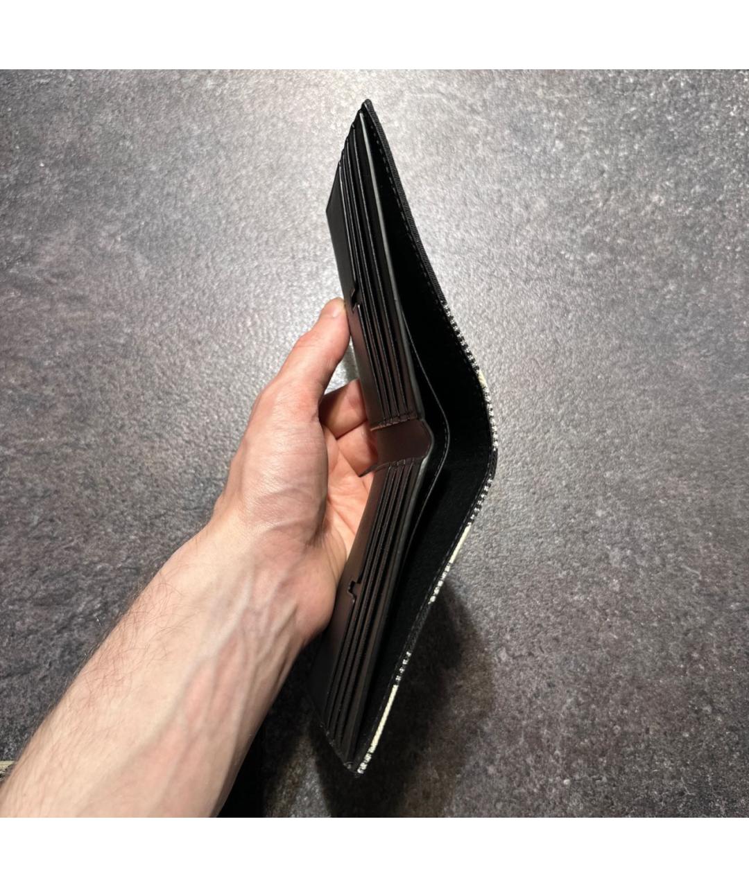 BURBERRY Черный кожаный кошелек, фото 7