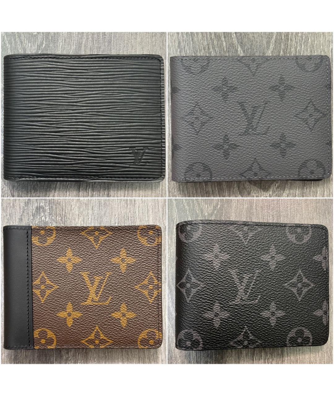 LOUIS VUITTON Синий кожаный кошелек, фото 7