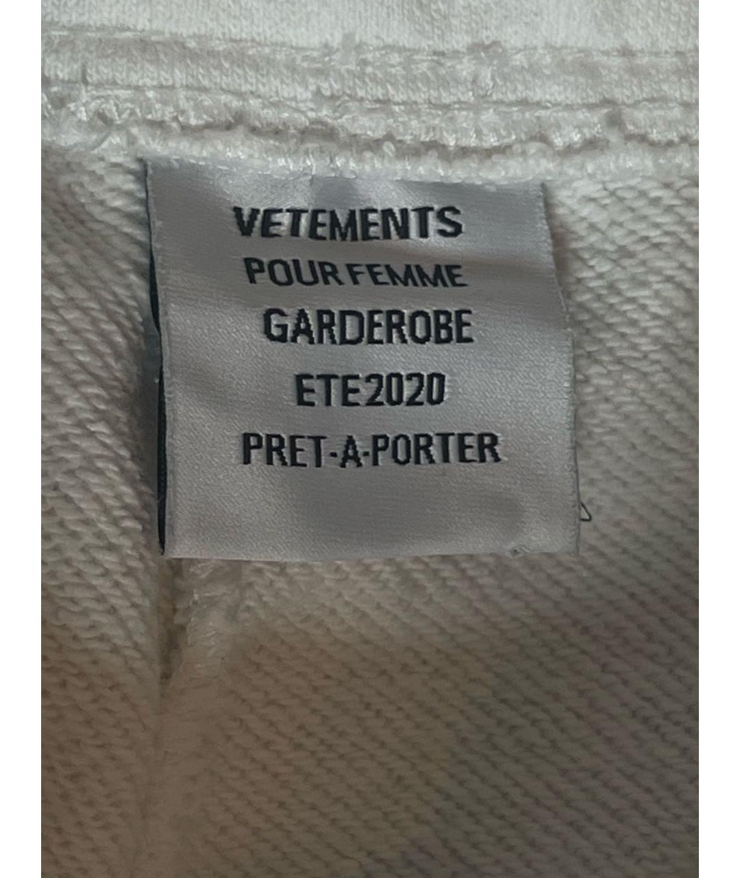 VETEMENTS Белые брюки широкие, фото 5