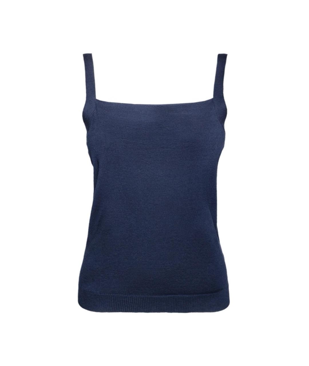 VALENTINO Синяя хлопковая футболка, фото 1