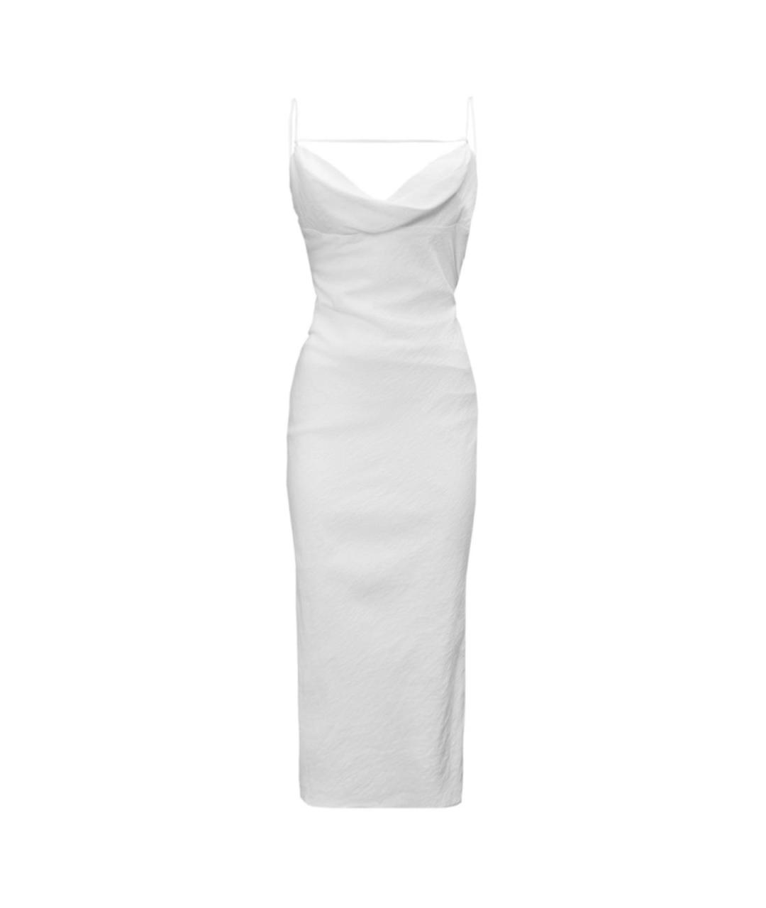 JACQUEMUS Белое хлопковое повседневное платье, фото 1