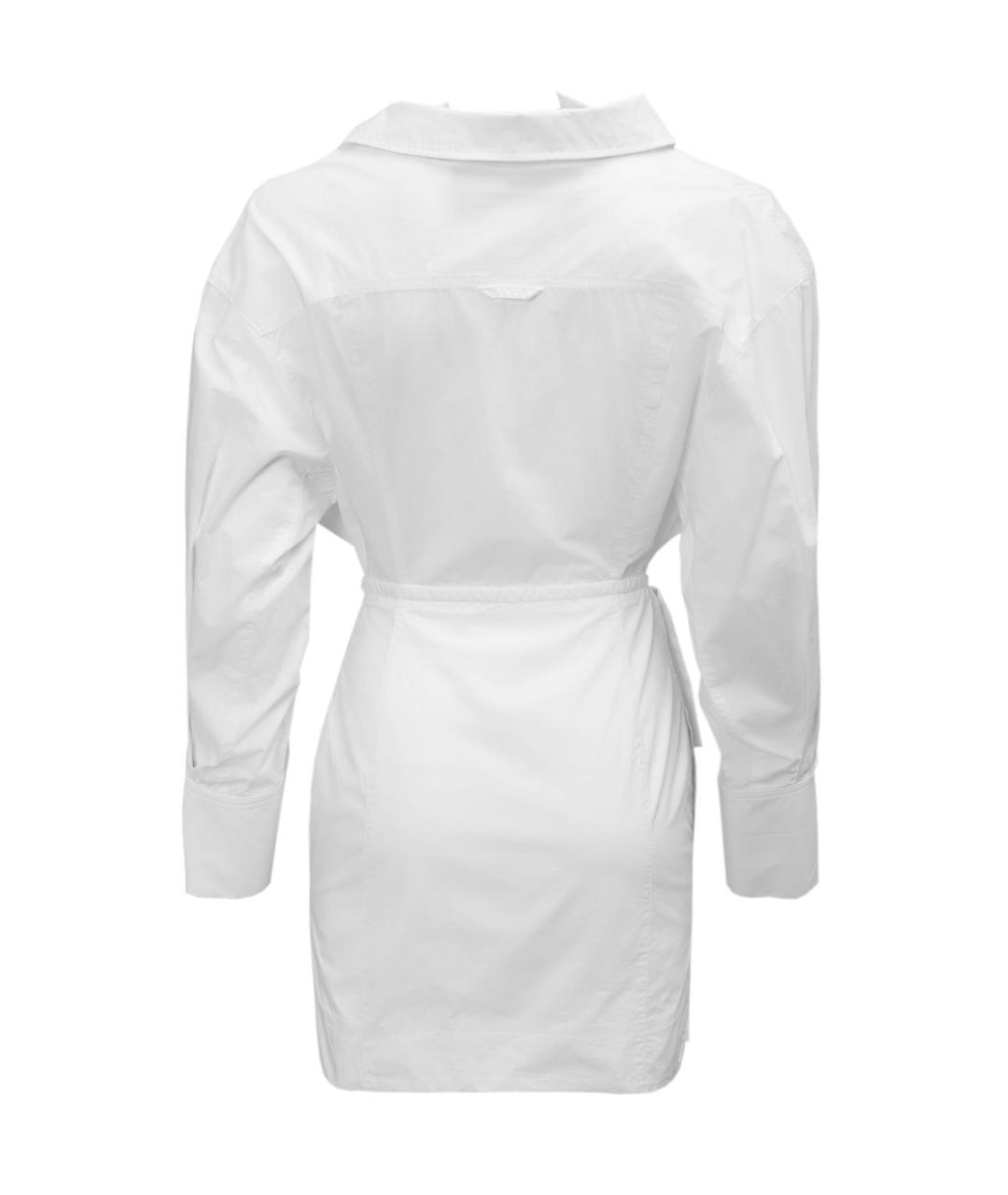 JACQUEMUS Белое хлопковое повседневное платье, фото 2