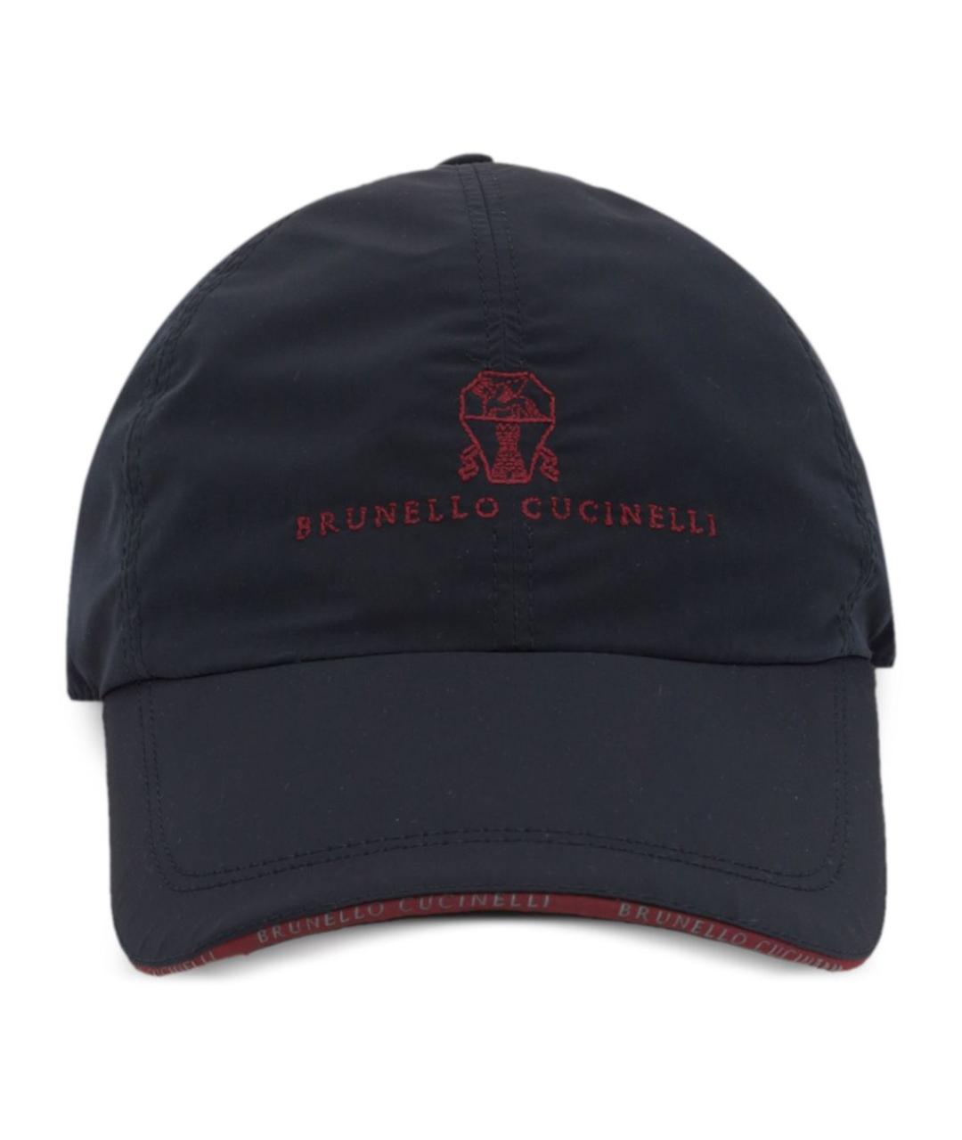 BRUNELLO CUCINELLI Синяя синтетическая кепка/бейсболка, фото 1