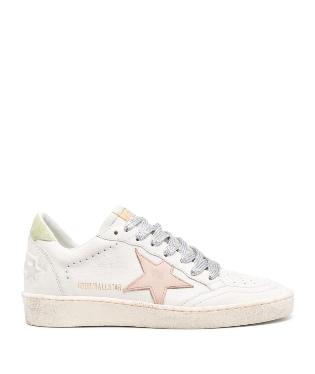 GOLDEN GOOSE DELUXE BRAND Белые кожаные кеды, фото 1