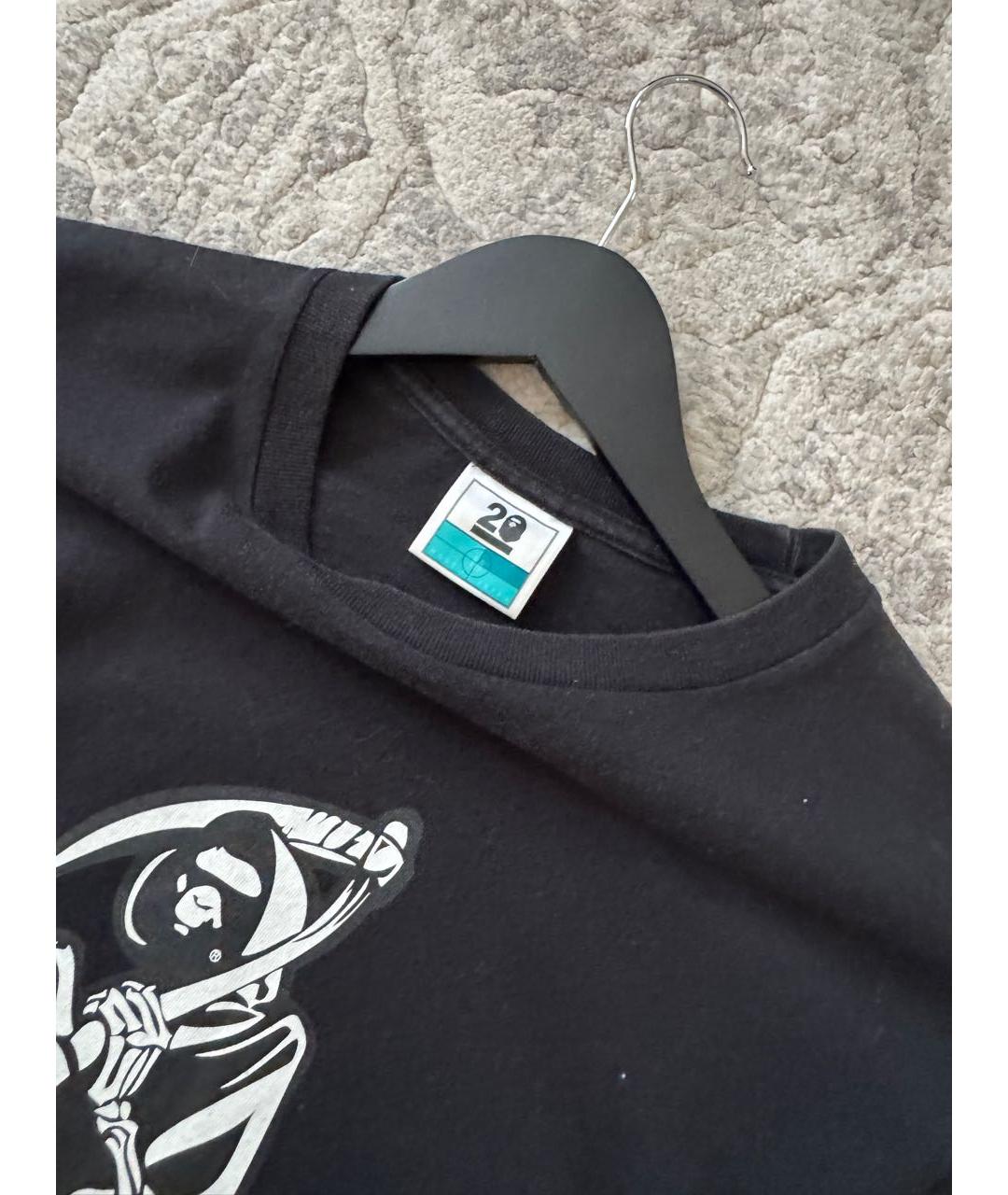 BAPE Черная хлопковая футболка, фото 3