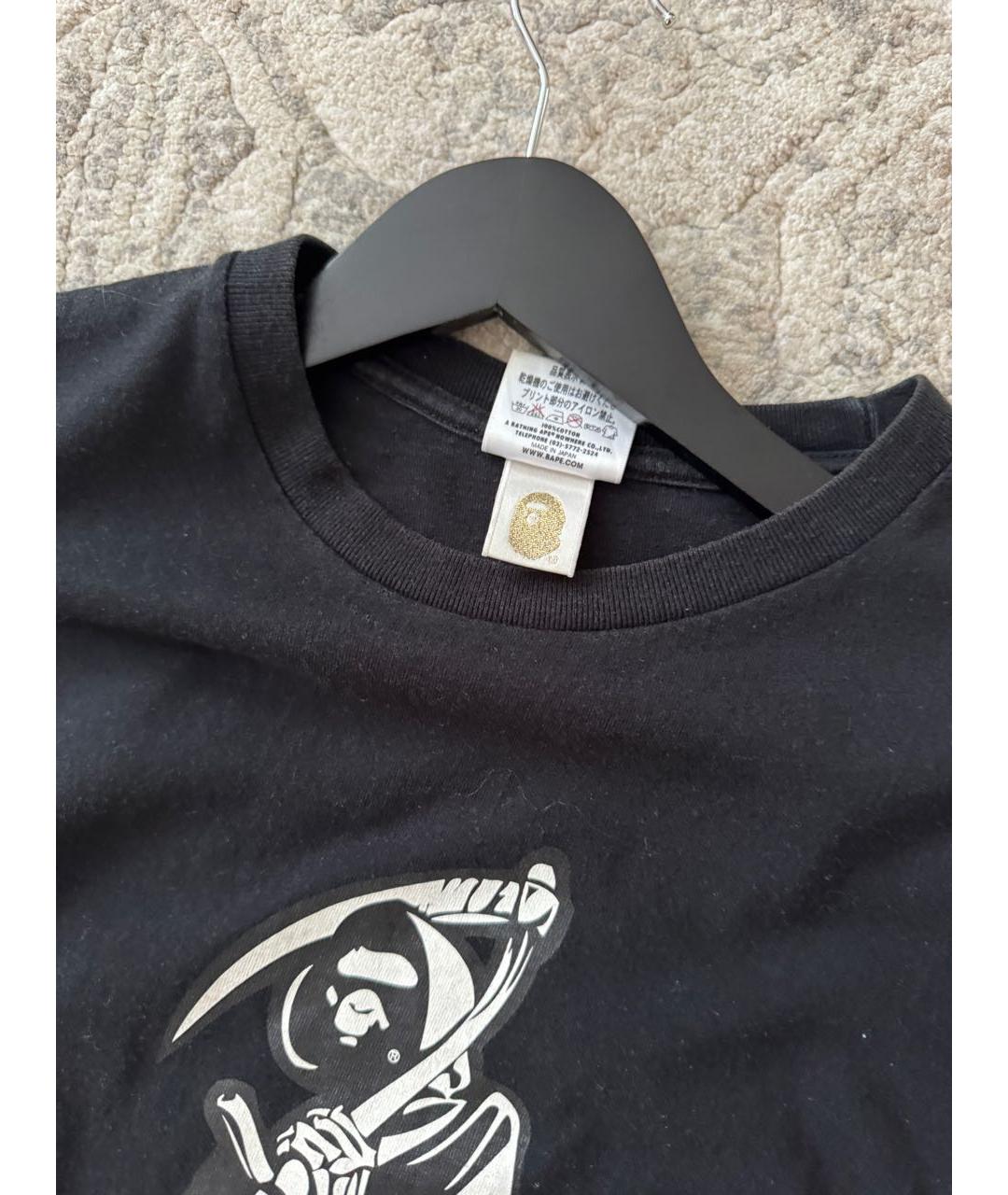 BAPE Черная хлопковая футболка, фото 5
