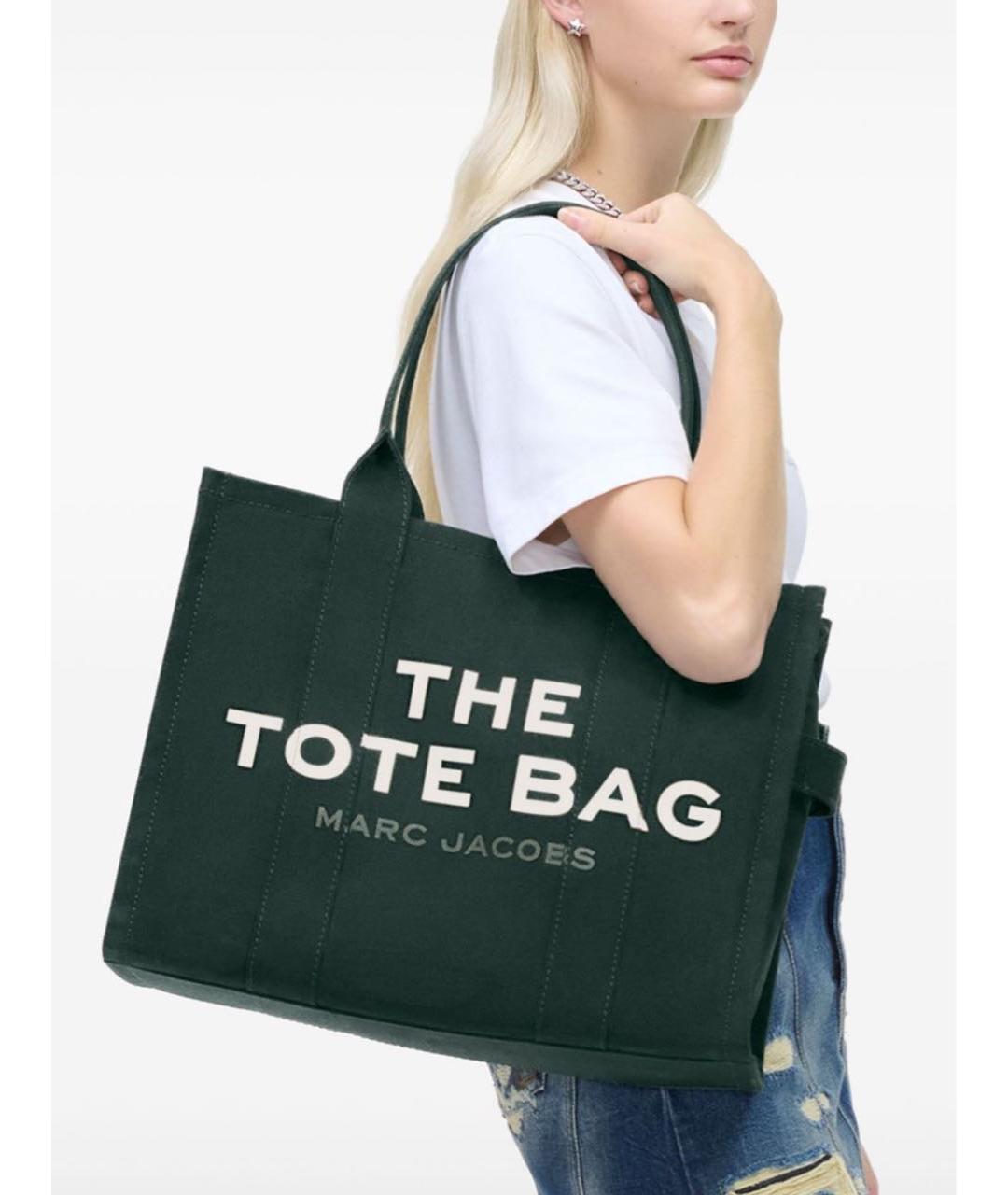 MARC JACOBS Зеленая хлопковая сумка тоут, фото 7