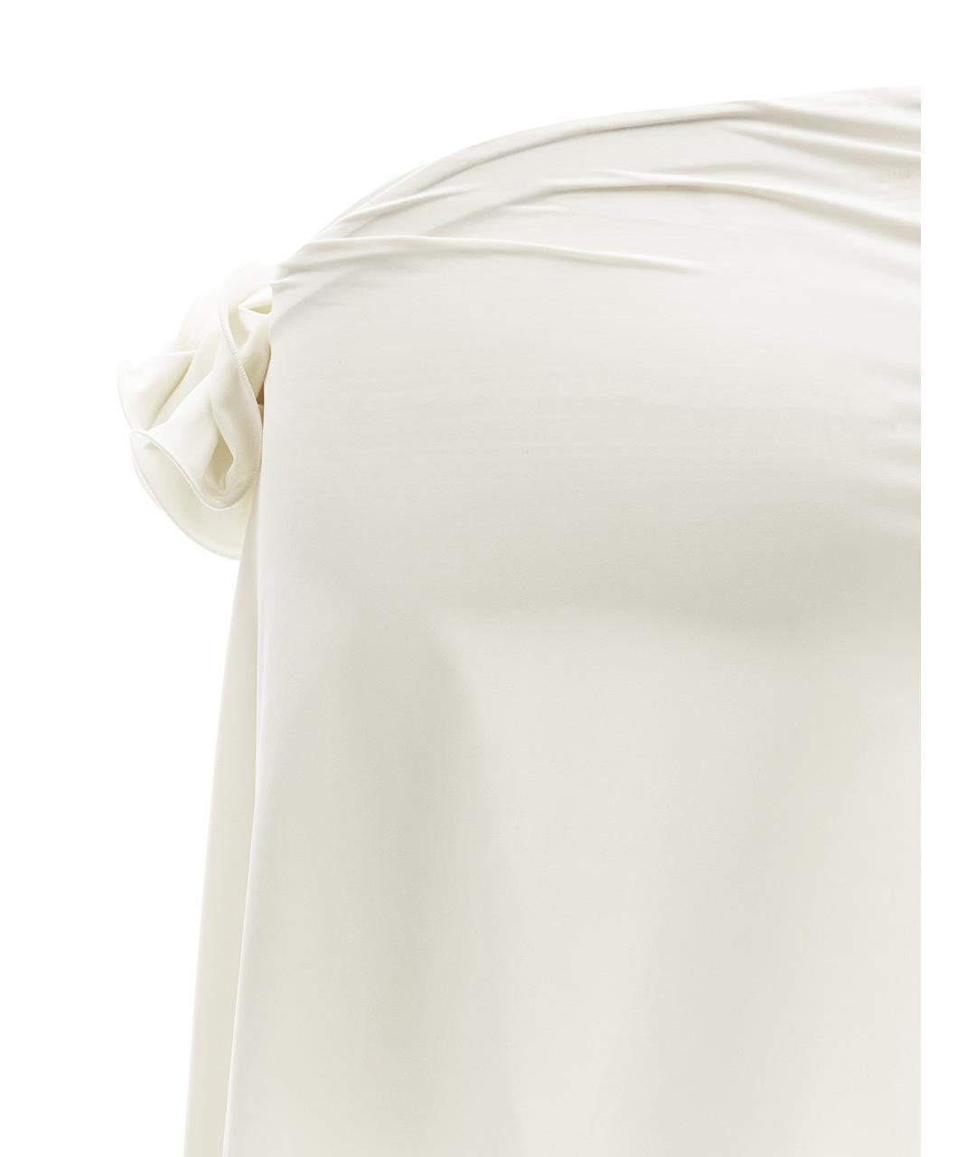 MAGDA BUTRYM Белая полиамидовая юбка мини, фото 4