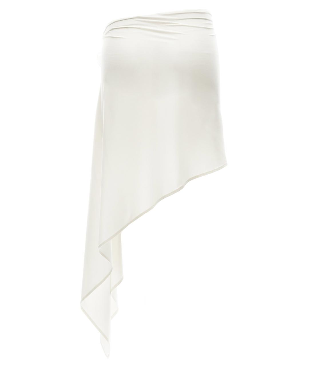 MAGDA BUTRYM Белая полиамидовая юбка мини, фото 2