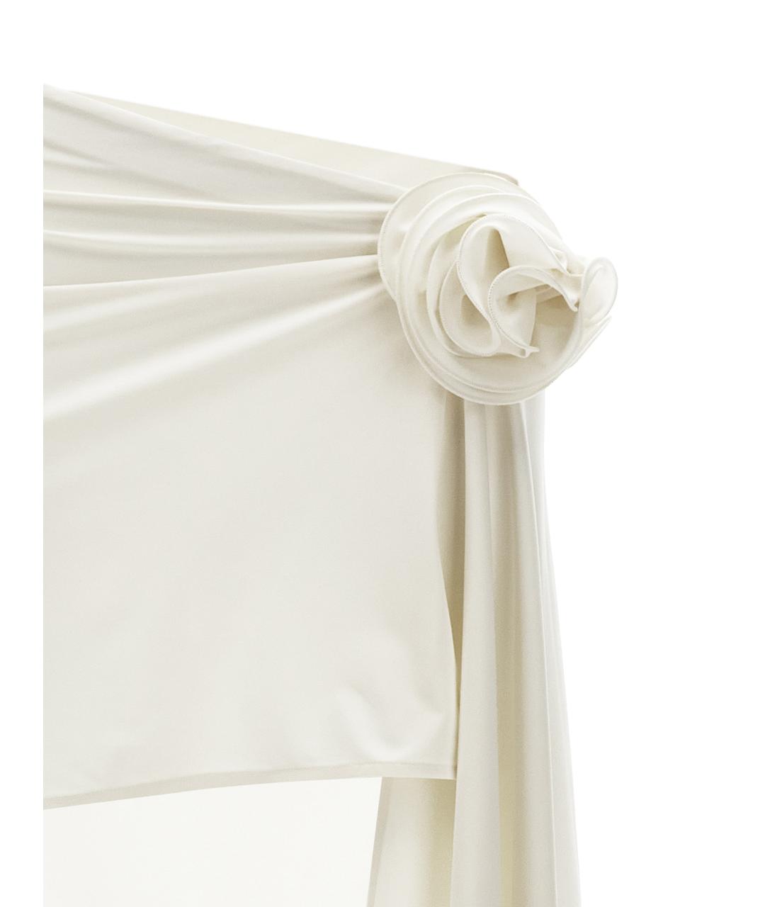 MAGDA BUTRYM Белая полиамидовая юбка мини, фото 3