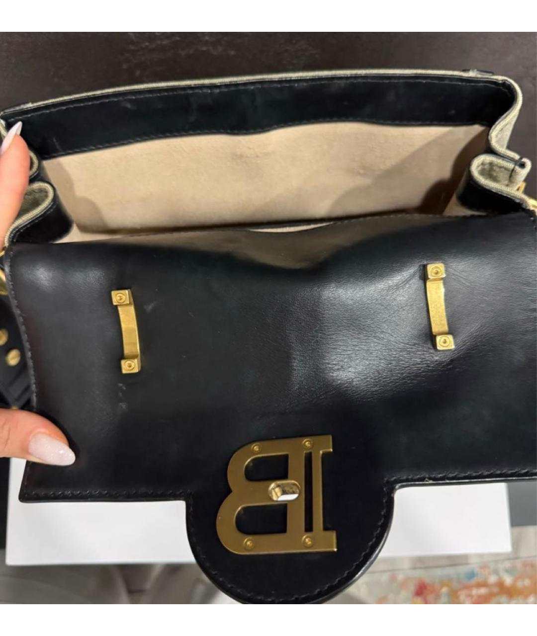 BALMAIN Серая кожаная сумка через плечо, фото 4