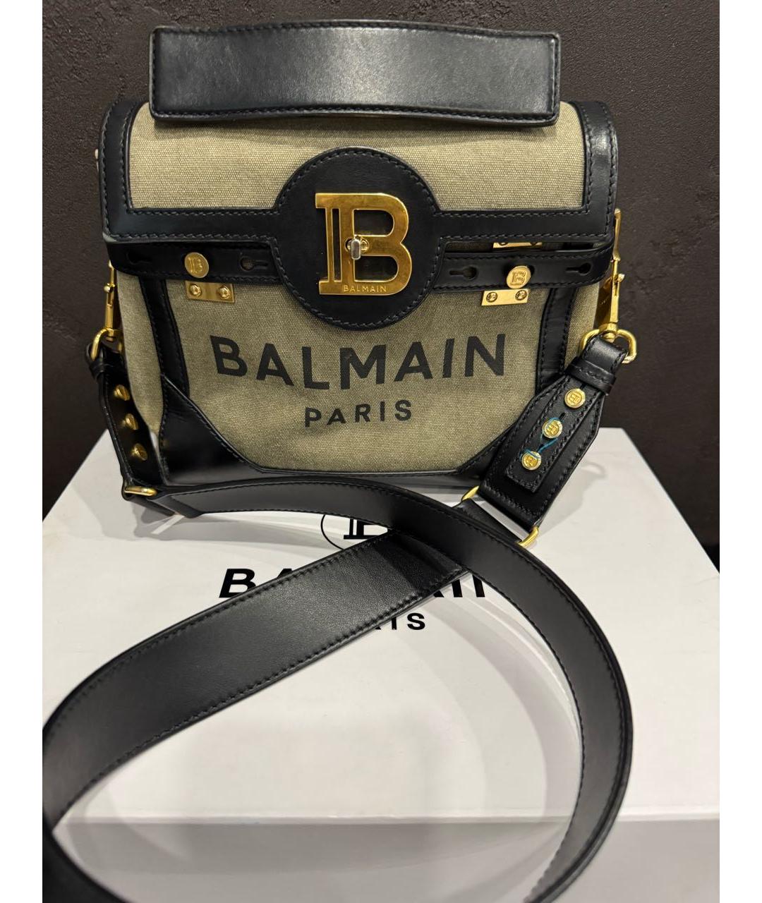 BALMAIN Хаки сумка тоут, фото 8