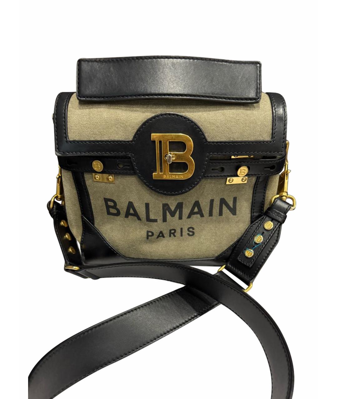 BALMAIN Хаки сумка тоут, фото 1