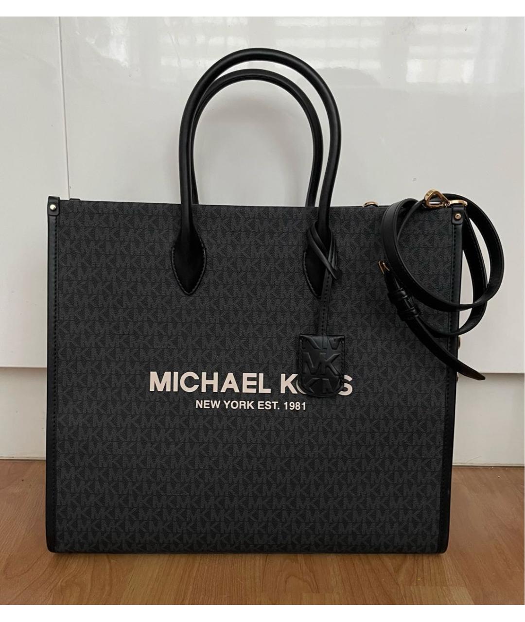 MICHAEL KORS Черная сумка тоут, фото 8