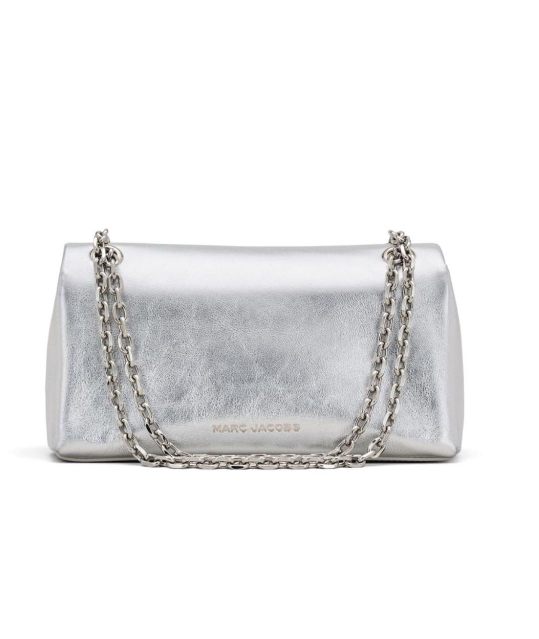 MARC JACOBS Серебряная кожаная сумка через плечо, фото 2