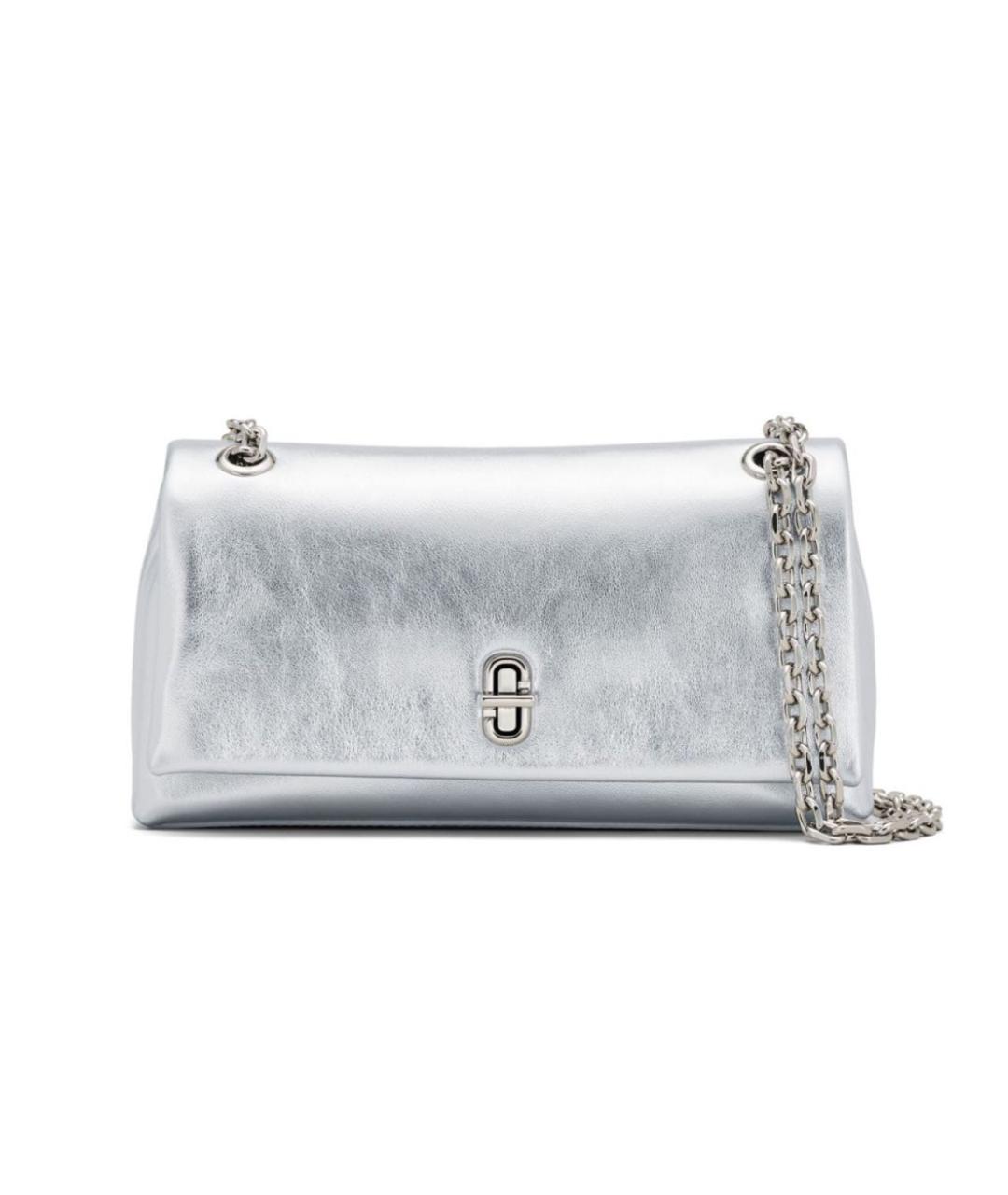 MARC JACOBS Серебряная кожаная сумка через плечо, фото 7