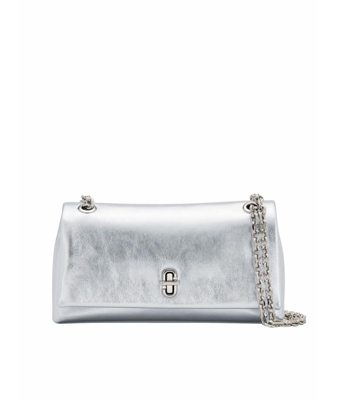 MARC JACOBS Серебряная кожаная сумка через плечо, фото 1